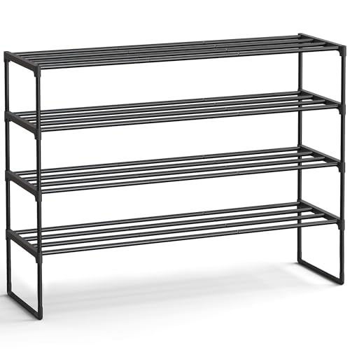 SONGMICS SONGMICS Shoe Rack, 4-Tier Shoe Organizer, Metal Storage Shel — Build quality and design details up close