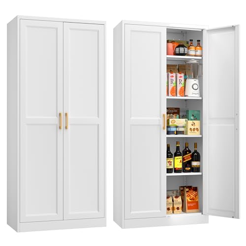 MetalMax 71" Tall Metal Storage Cabinet, Kitchen Pantry Storage Cabine — Key features at a glance