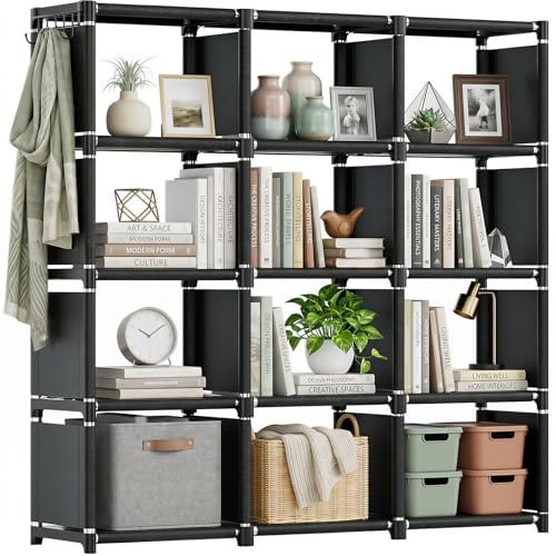 Mavivegue Mavivegue Book Shelf, 12 Cube Storage Organizer, DIY Bookcas — Our recommended pick for most buyers