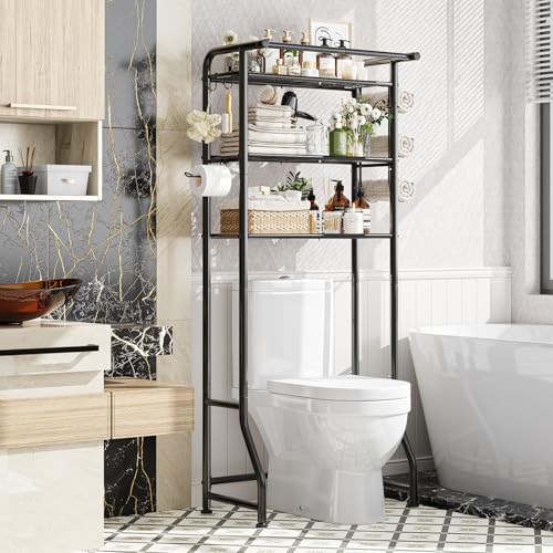 Simple Trending Over The Toilet Storage Cabinet, Metal Bathroom Shelf — Our recommended pick for most buyers