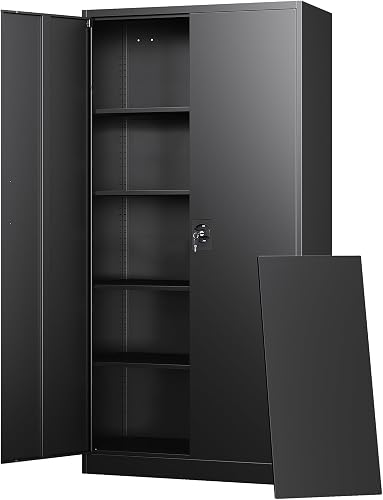 Letaya Metal Garage Storage Cabinets with Lock Door and Adjustable She — Side-by-side comparison of top picks in this category