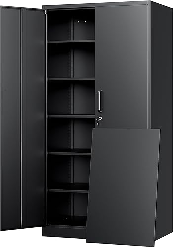 Yizosh Metal Storage Cabinet with Lock - 72