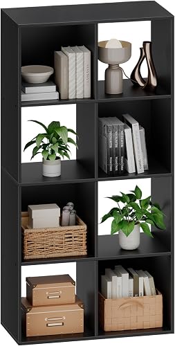 Sweetcrispy 8 Cube Storage Organizer - Open Cube Bookshelf with 4 Remo — Manufacturer product photo — best cube storage organizers