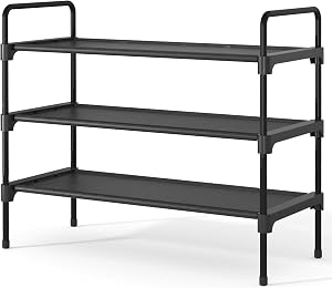 Kitsure Shoe Rack for Closet, Sturdy Shoe Storage for Entryway, Space-Saving Shoe Rack Sma