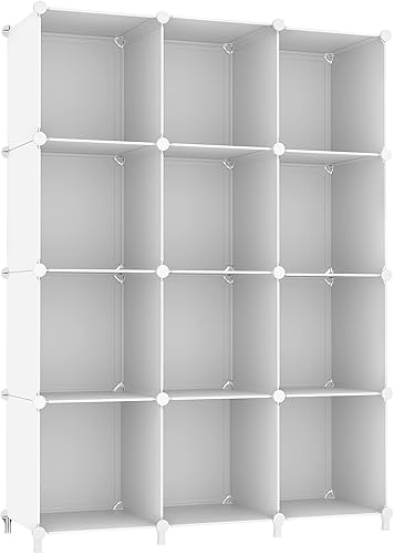 AWTATOS Cube Storage Organizer Storage 12 Cube Bookshelf DIY Plastic C — Our recommended configuration for best results