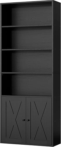 Shintenchi Bookshelf, Industrial Bookshelves and Bookcases with Doors — Build quality and design details up close