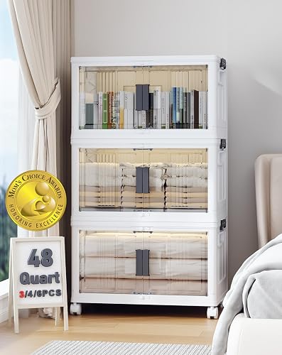 OlarHike 144QT Lockable Storage Bins with Lids - Folding Cabinet with — Real-world performance testing in action