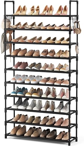 VTRIN 10 Tier Shoe Rack Tall Large Capacity Wide Shoe Organizer with T — Key features at a glance