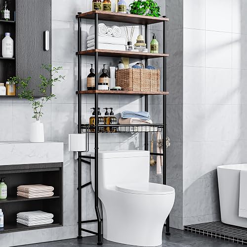 Over-The-Toilet Storage Shelf,4-Tier Bathroom Organizer Cabinet Rack A — Key features at a glance