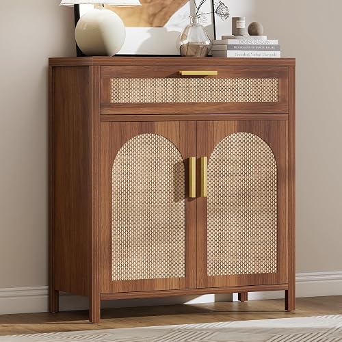 Curlaky Rattan Buffet Cabinet with Storage, Sideboard Cabinet with Doo — Real-world performance testing in action
