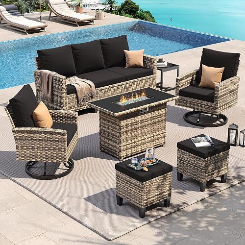 UDPATIO Patio Furniture Set with Fire Pit Table, 7 Pieces Outdoor Conv — Final verdict and top picks lineup